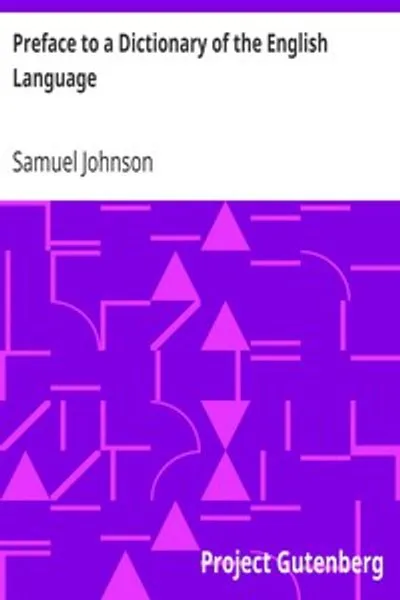 Обложка книги "Предисловие к словарю английского языка"