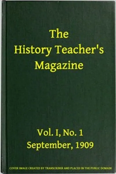 Обложка книги "Журнал для учителей истории. Том I, № 1, сентябрь 1909"