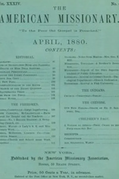 Обложка книги "Американский миссионер — Том 34, № 04, апрель 1880"