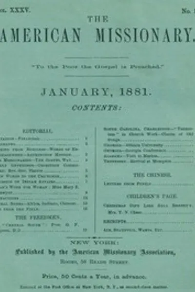 Обложка книги "Американский миссионер — Том 35, № 1, январь 1881"