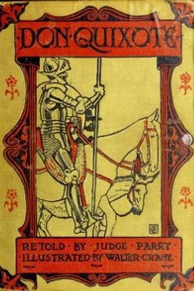 Обложка книги "Дон Кихот Ламанчский. В пересказе для детей судьи Пэрри"