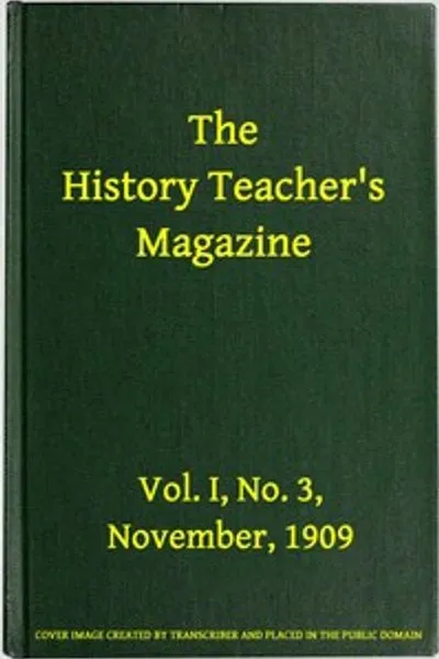 Обложка книги "Журнал для учителей истории, Том I, №3, Ноябрь 1909"