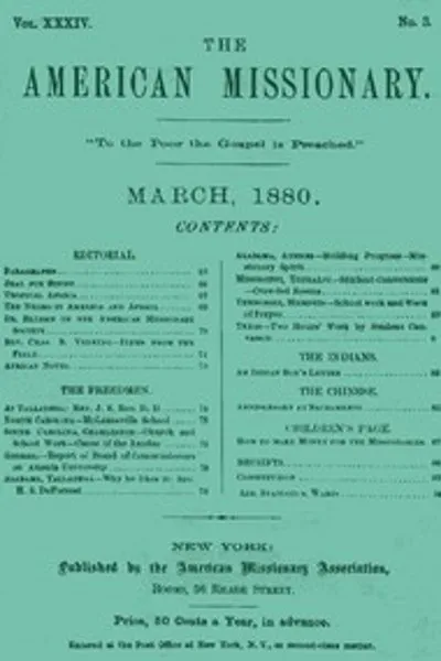 Обложка книги "Американский миссионер — Том 34, № 3, март 1880"