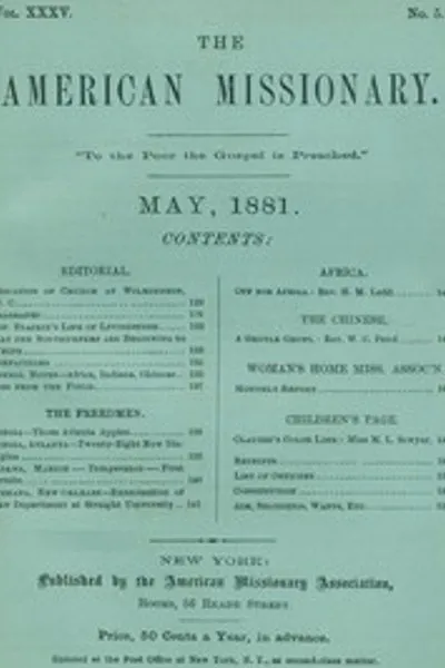 Обложка книги "Американский миссионер — Том 35, № 5, май 1881"