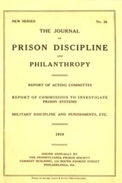 Обложка книги "Журнал тюремной дисциплины и благотворительности 1919 (Новая серия, № 58)"