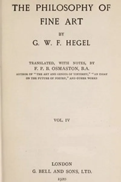 Обложка книги "Эстетика. Том 4 из 4"