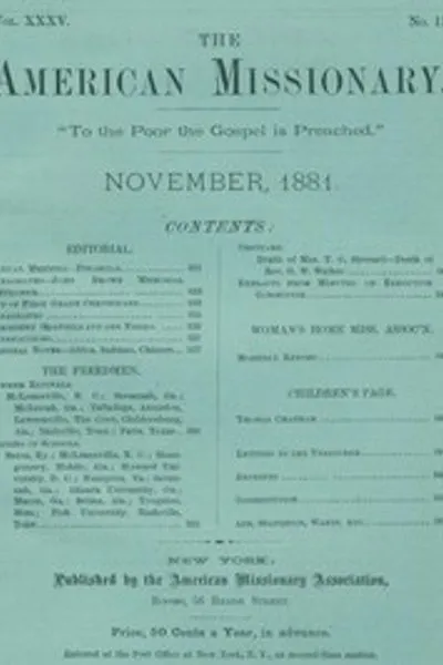 Обложка книги "Американский миссионер — Том 35, № 11, ноябрь 1881"