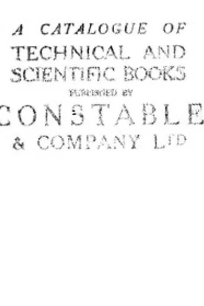 Обложка книги "Каталог технических и научных книг, изданных Constable & Company Ltd"