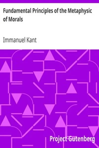 Обложка книги "Основы метафизики нравственности"