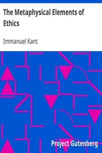 Обложка книги "Метафизические начала этики"