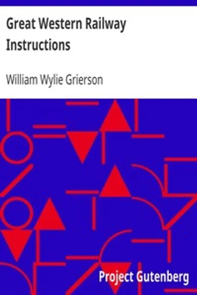 Обложка книги "Инструкции Великой Западной Железной Дороги"