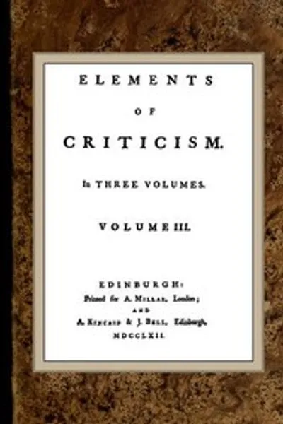 Обложка книги "Элементы критики. Том III"