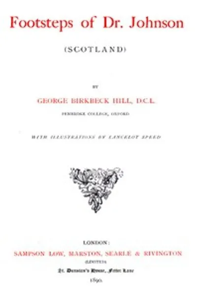 Обложка книги "По следам доктора Джонсона (Шотландия)"