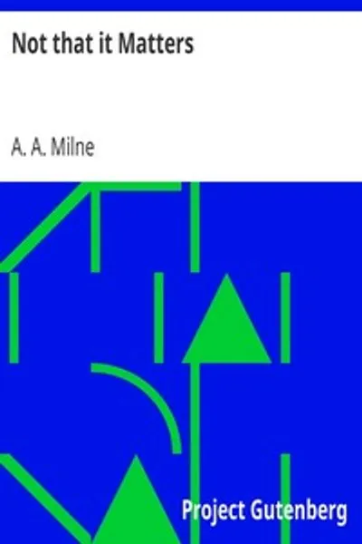 Обложка книги "Не то, что имеет значение"