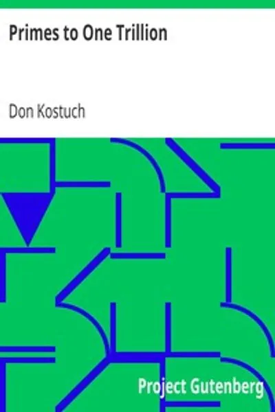 Обложка книги "Простые числа до одного триллиона"