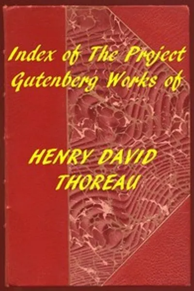 Обложка книги "Индекс произведений Генри Дэвида Торо из проекта Gutenberg"