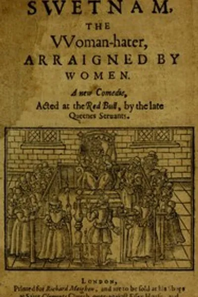 Обложка книги "Светнам, женоненавистник, осужденный женщинами: новая комедия, поставленная в Ред Булл, бывшими слугами королевы"