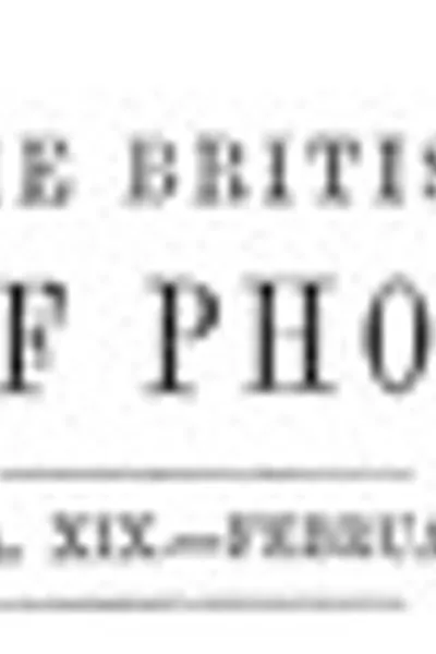 Обложка книги "Британский журнал фотографии, № 613, том XIX, 2 февраля 1872 года"