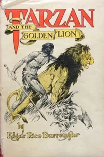 Обложка книги "Тарзан и Золотой Лев"