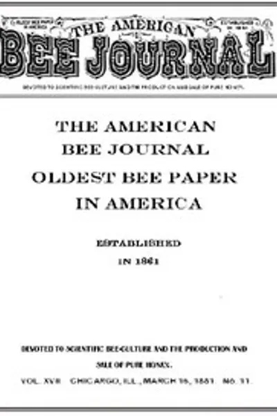 Обложка книги "Американский пчеловодческий журнал. Том XVII, № 11, март 1881"
