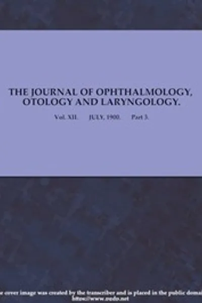 Обложка книги "Журнал офтальмологии, отологии и ларингологии. Том XII. Июль 1900 г. Часть 3"
