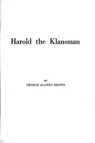 Обложка книги "Гарольд, член Ку-клукс-клана"