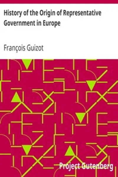 Обложка книги "История происхождения представительного правительства в Европе"