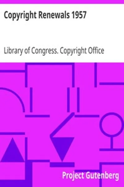 Обложка книги "Возобновление авторских прав 1957"