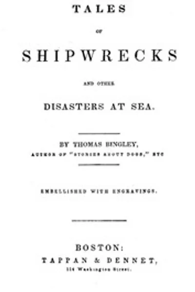 Обложка книги "Рассказы о кораблекрушениях и других морских катастрофах"