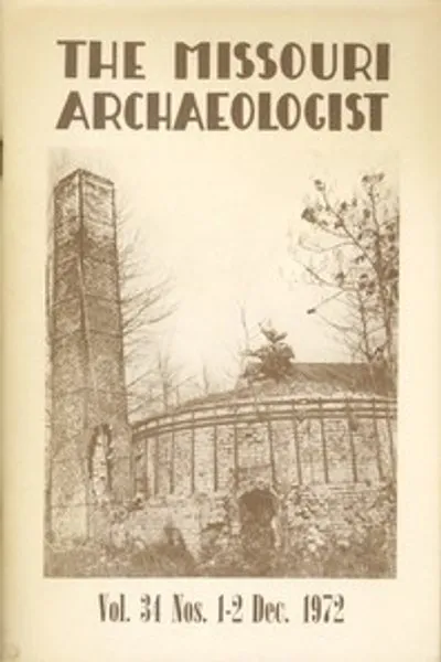 Обложка книги "Миссурийский археолог, Том 34, № 1 и 2, декабрь 1972"