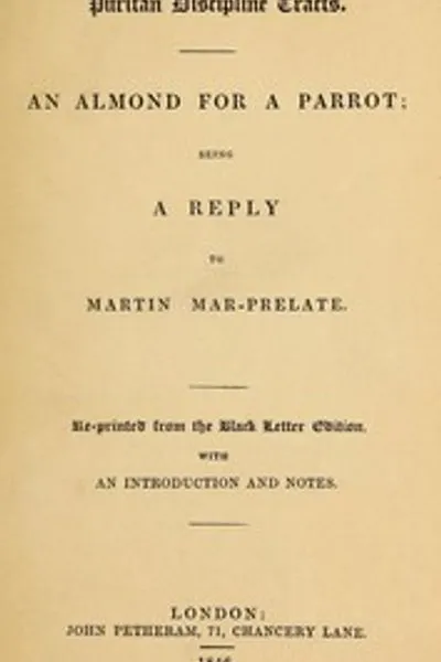 Обложка книги "Миндаль для попугая: Ответ Мартину Мар-Прелату"