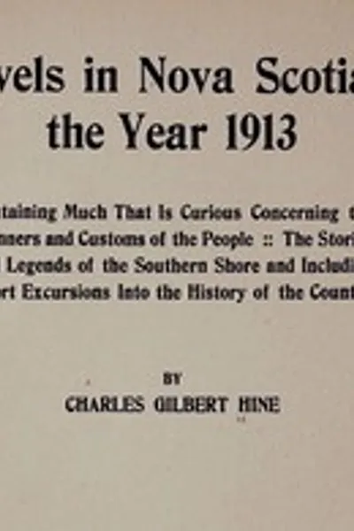 Обложка книги "Путешествие по Новой Шотландии в 1913 году"