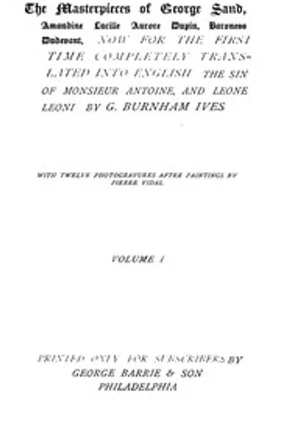 Обложка книги "Грех господина Антуана, том 1 (из 2)"