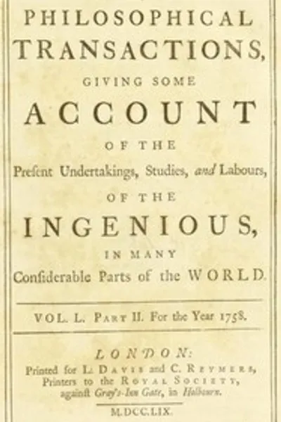 Обложка книги "Философские труды, Том L, Часть II. За 1758 год: Описание современных проектов, исследований и трудов ученых в различных значимых частях мира"