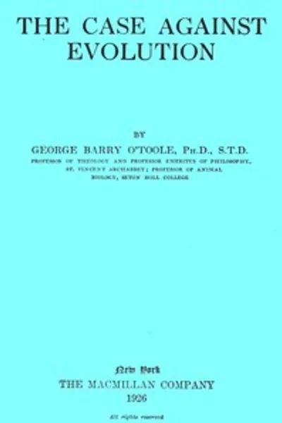 Обложка книги "Дело против эволюции"