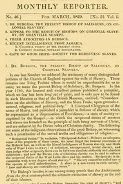 Обложка книги "Ежемесячный антирабский вестник, март 1829"