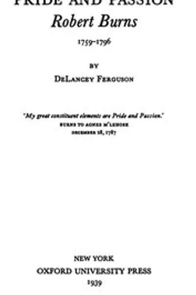 Обложка книги "Гордость и страсть: Роберт Бёрнс, 1759-1796"