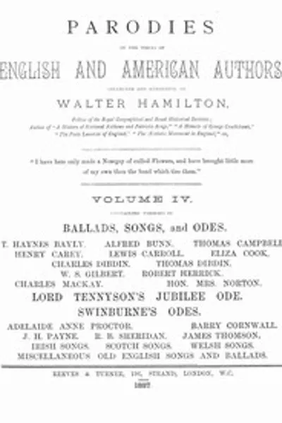Обложка книги "Пародии на произведения английских и американских авторов, том IV"