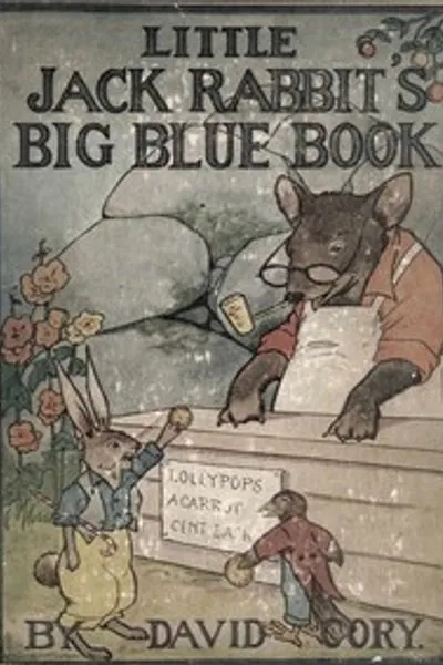 Обложка книги "Большая голубая книга Кролика Джек-Джек"