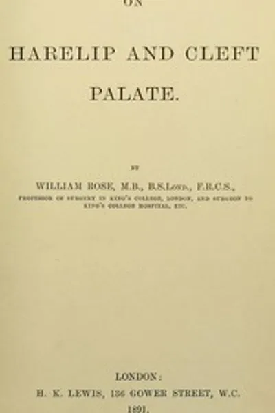 Обложка книги "О расщелине губы и неба"