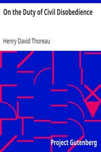 Обложка книги "О гражданском неповиновении"