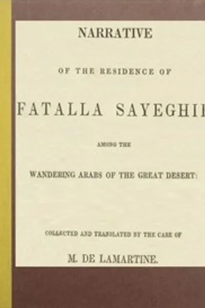 Обложка книги "Повествование о пребывании Фаталлы Сайегхира среди бродячих арабов Великой пустыни"