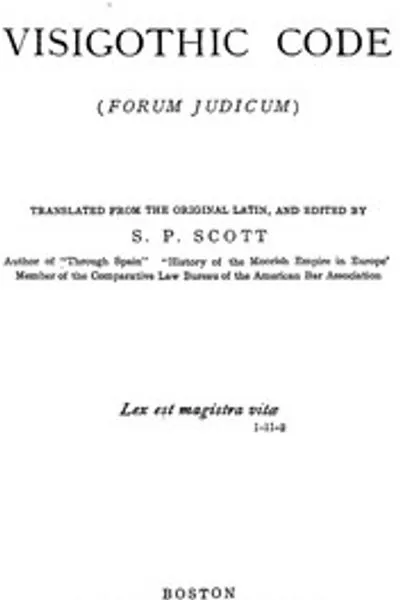 Обложка книги "Визиготский кодекс (Форум Юдикум)"