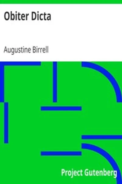 Обложка книги "Обитер Дикта"