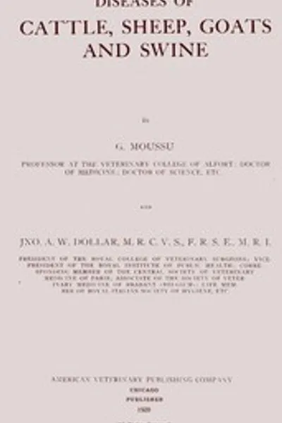 Обложка книги "Болезни крупного рогатого скота, овец, коз и свиней"