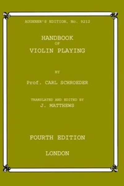 Обложка книги "Руководство по игре на скрипке"