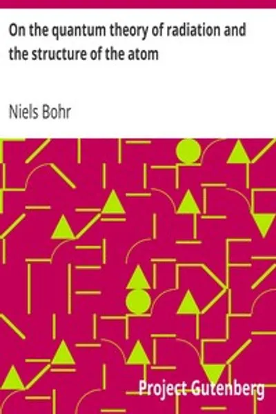 Обложка книги "О квантовой теории излучения и строении атома"