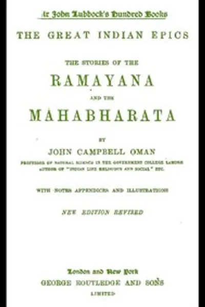 Обложка книги "Великие индийские эпосы: истории Рамаяны и Махабхараты"