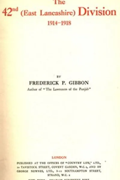 Обложка книги "42-я (Восточно-Ланкаширская) дивизия 1914-1918"