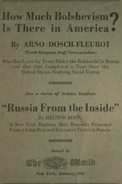 Обложка книги "Сколько большевизма в Америке? : $b Также серия статей под названием "Россия изнутри""